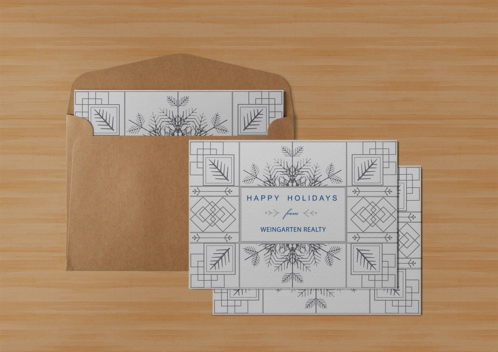 holiday card mockup